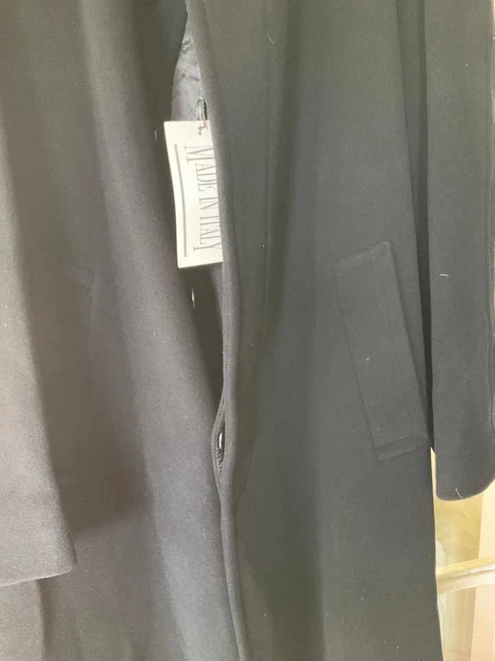 NEW Brooks Brothers Elliott Black Wool Raglan Sleeve Overcoat - 44R - Image 4 of 4