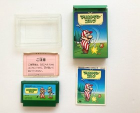 Nintendo Famicom NES Mario Open Golf HVC-UG Japan Mint Condition