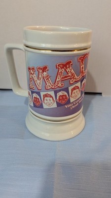 Mad Magazine Vintage Alfred E Neuman Beer Stein Mug Never Used 