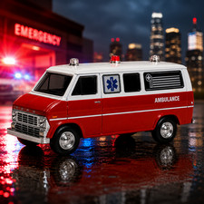 Greenlight Hollywood Airplane 1970 Ford Club Wagon Ambulance 1:64 Series 42 New