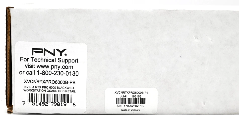 NVIDIA RTX PRO 6000 Blackwell 96GB GDDR7 Workstation Edition New Retail Package - Image 3 of 4