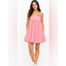 Wild Fable Red  White Gingham Cutout Dress