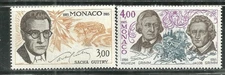 MONACO 1496-97 MNH AUTHORS AND COMPOSERS SCV 3.50