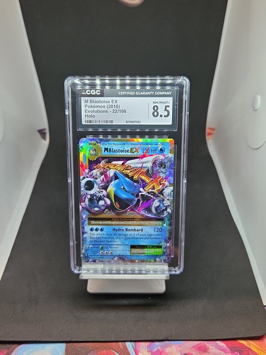 pokemon m mega-blastoise-ex 22 108 xy evolutions holo rare card - Blastoise-EX (21/108) - When 1 of your Pokémon becomes a Mega Evolution Pokémon Pokémon TCG - M BLASTOISE