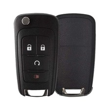 Remote Flip Key Case Shell 4b Remote Start Compatible With Gm Uncut Blade Hu100
