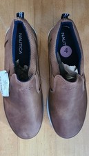 New Without Box Nautica Pilco Slip On Sneaker Little Boy's Size 4 M Tan
