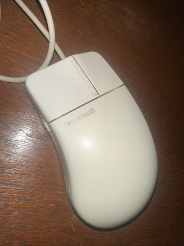 Vintage Microsoft Serial 2.0A Comfort 2 Button Mouse 50674 Db9 Genuine Rare - Picture 2 of 4