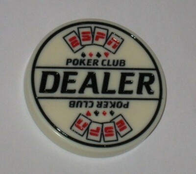 Pulsante Dealer ESPN Poker Club – Diametro 2-1/8 Pollici – Segnaposto Da Tavolo