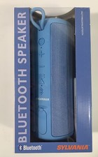 Sylvania Bluetooth Speaker - IPX4 Blue Waterproof Portable Speaker - New Sealed