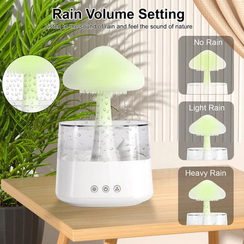 Cloud Humidifier Relaxing Aromatherapy Desk Rain Lamp USB Rain Sound Diffuser AU - Bild 11 von 12