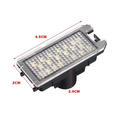 Für Fiat 500 2013-19 Für Dodge Viper Jeep Grand Cherokee LED-Kennzeichenleuchte - Bild 3 von 9
