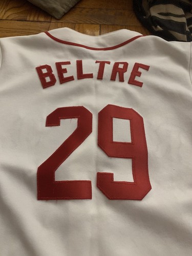Majestic Boston Red Sox Adrian Beltre Daniel Nava Jersey Size Medium Youth - Picture 3 of 5