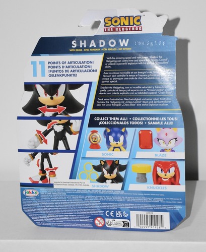 Sonic the Hedgehog 4 & 5 Inch Figure Sonic Knuckles Tails Super Shadow Eggman - Picture 129 of 171