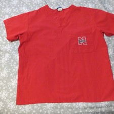 Nebraska Cornhuskers Scrub Top Ladies, size Large