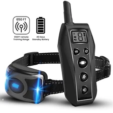 650 YD Remote Dog Training Shock Collar Waterproof for Small Medium Large Dogs