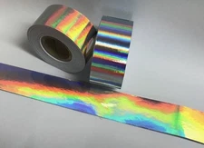 OIL SLICK Rainbow Tape 1 inch x 150 ft, Holographic , Overall, Shimmer