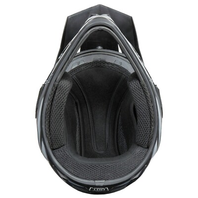 Fuel Helmets Adult MX Frenzy off Road Helmet Black / Grey Size XL