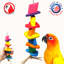 1512 HEART BIRD TOY parrot cage toys cages african grey cockatoo amazon conure