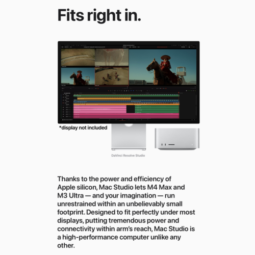 Mac Studio Apple M3 Ultra 32-core CPU 80-core GPU 256GB Ram 1TB SSD NEW - Picture 12 of 23