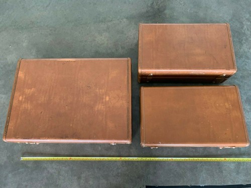 3 total Vintage Samsonite Shwayder Bros Denver Detroit Suitcase Travel Bags