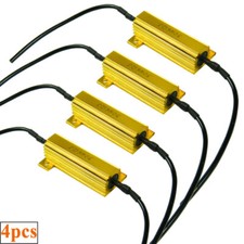 4pcs 50w 6ohm Load Resistor For Led Turn Signal Light Bulb Rapid Hyper Flash Fix