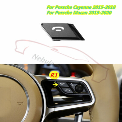 For Porsche Cayenne Macan Multi-function Steering Wheel Button Cover NO.R1