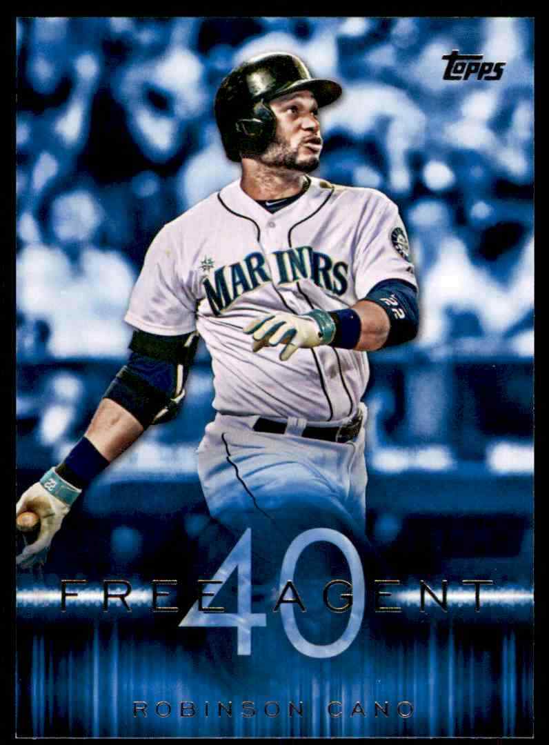 2015 Topps Series 1 Free Agent 40 Robinson Cano F40-2 Seattle Mariners
