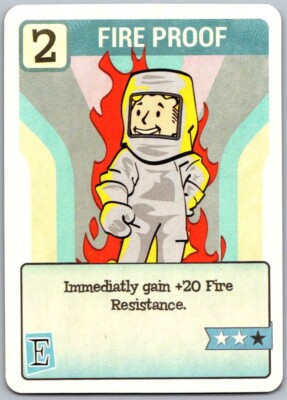2019 Dynamite Fallout Series 2 - #PC-31 Fire Proof Perk Card