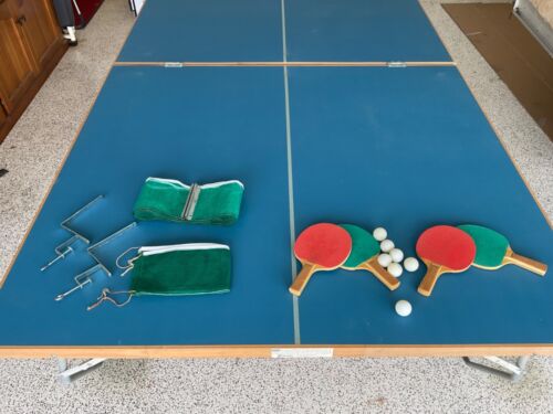 table tennis table including bats balls & nets  - Picture 1 of 12