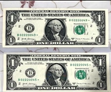 2017 A One Dollar ($1)  STAR  Notes - Lot Of 2