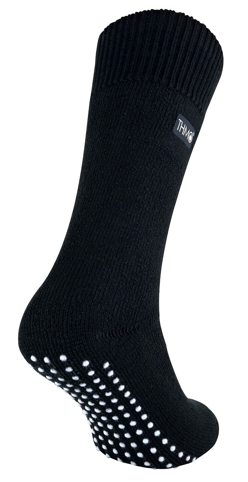 THMO - Mens Indoor Winter Warm Thermal Fleece Lined Slipper Socks with Grips