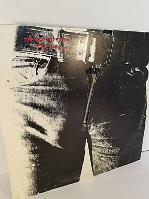The Rolling Stones Sticky Fingers LP w/zipper cover see