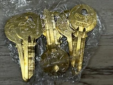 STAR Locksmith Supplies Brass 5YAI3 Key Blanks Russwin Set Of 6 Made In USA NOS