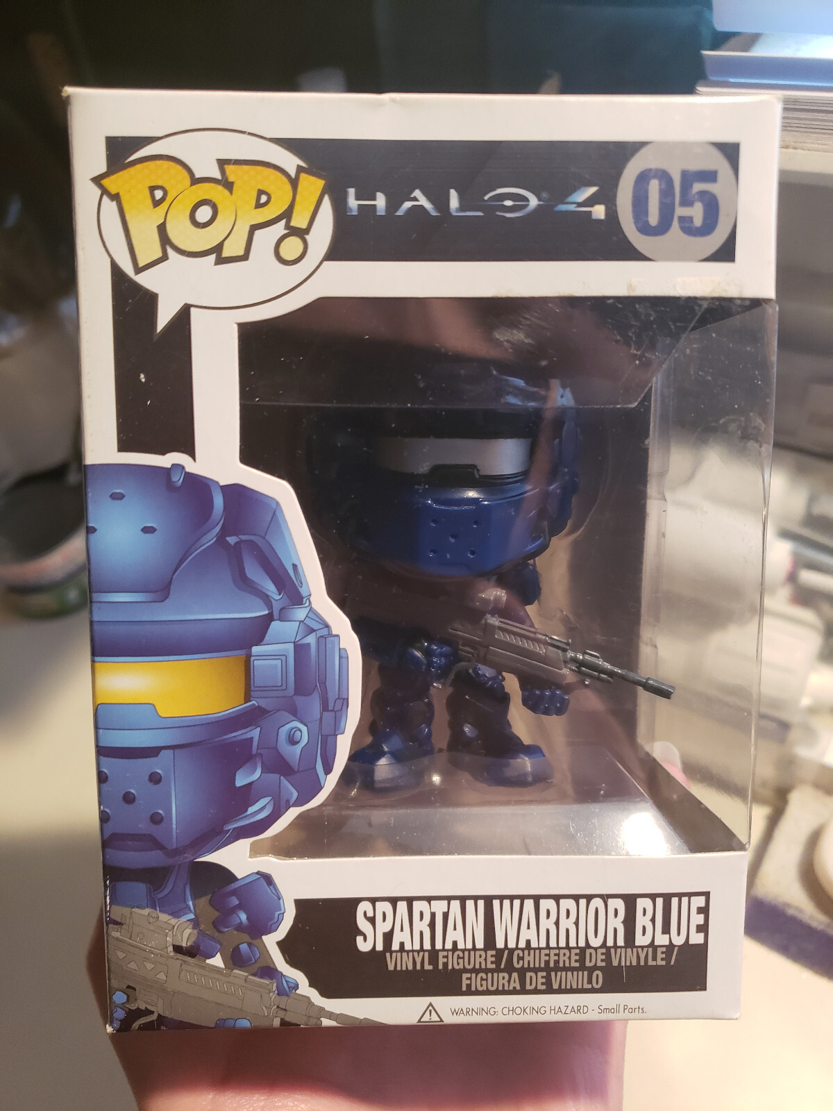Sale Funko Pop Halo Spartan Warrior Blue Very Rare Vaulted Retired