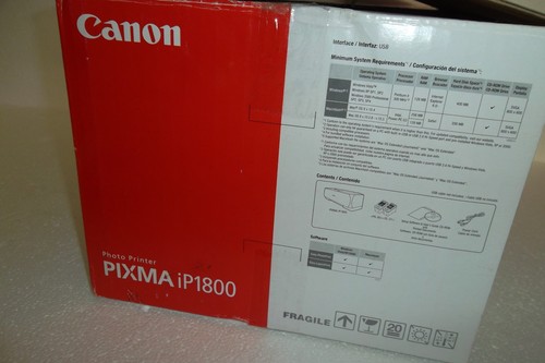 Canon PIXMA iP1800 Photo Printer 1200dpi 4x6 Exif Print USB PC/Mac 1855B002 NEW - Picture 10 of 10