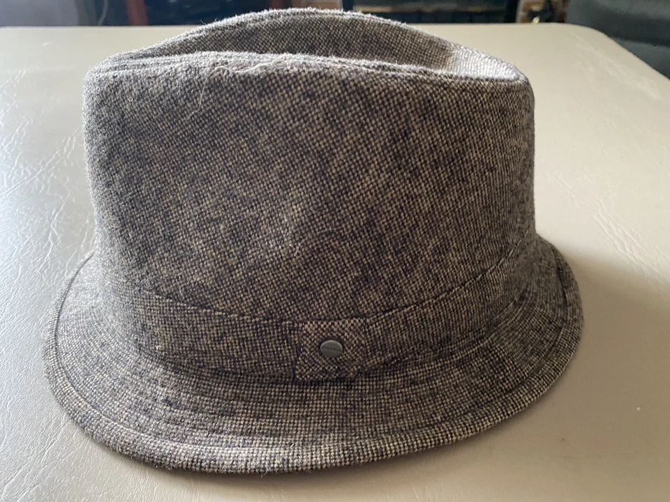 Sombrero Fedora All American Stetson Para Hombre Talla S/M Tostado Tweed Foto 2 de 4