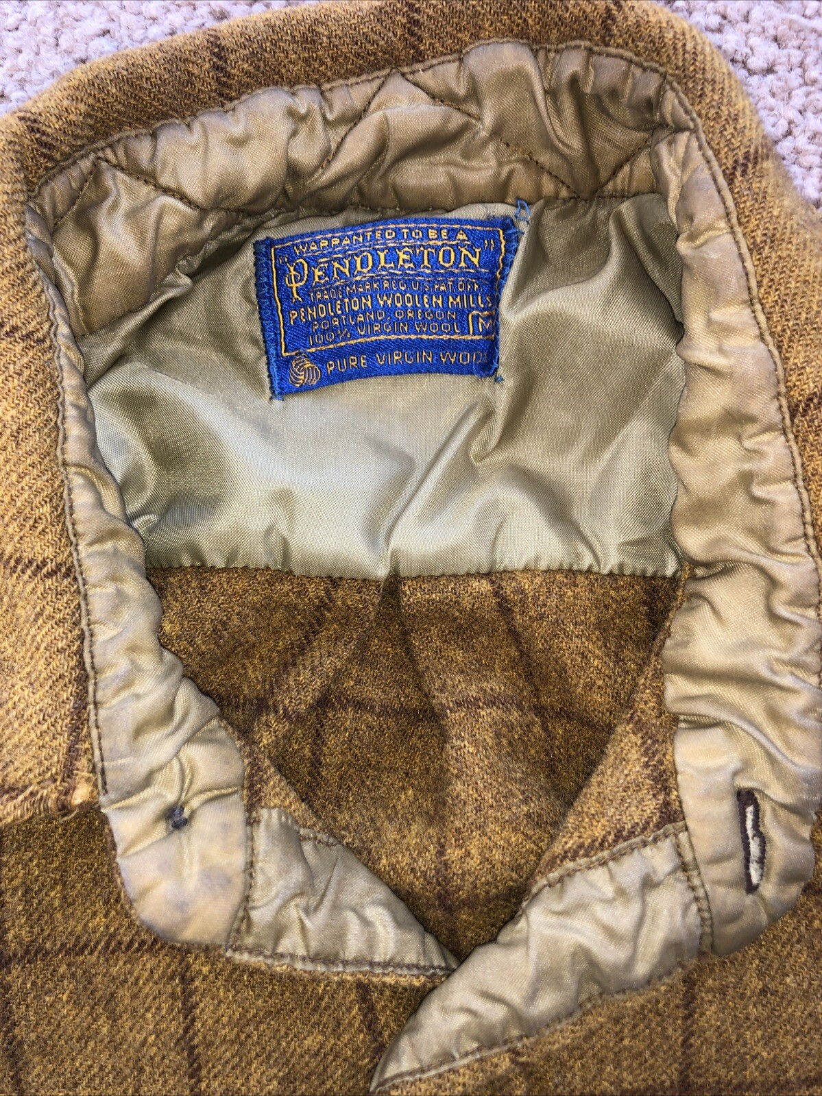 Pendleton Pure Virgin Wool Button Shirt Medium Mu… - image 15