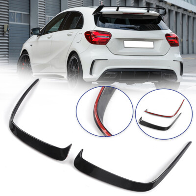 Carbon Rear Bumper Splitter Air Vent Trim For Mercedes Benz W176