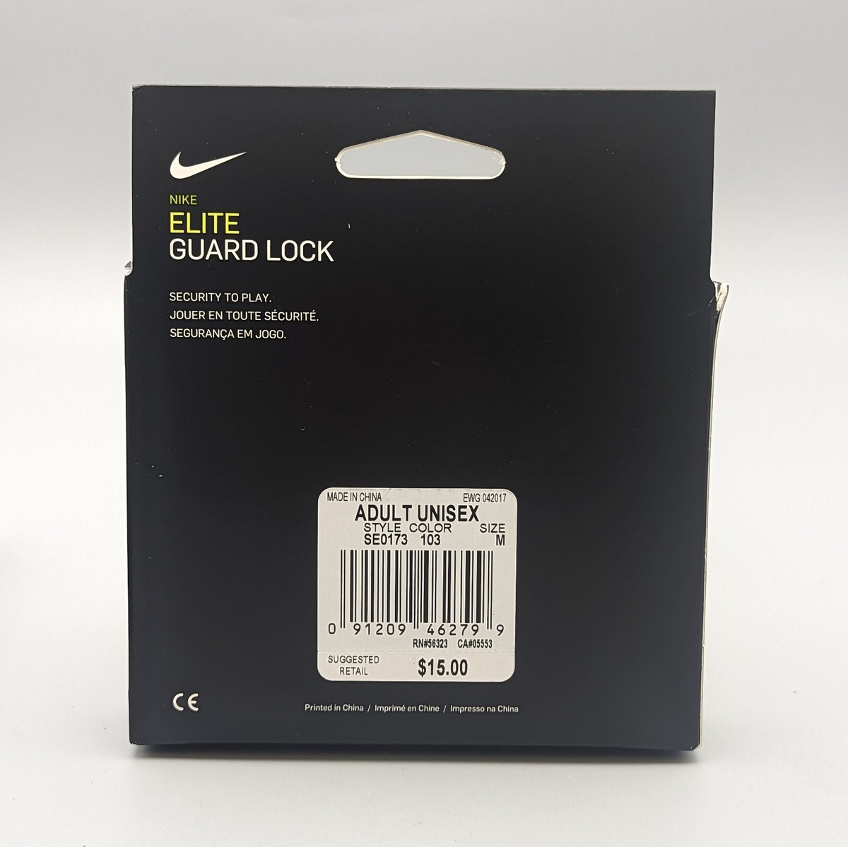 New Nike Elite Guard Lock White Soccer Calf Sleeves Adult