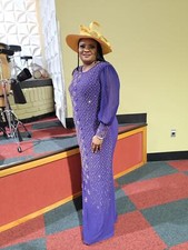 Beautiful purple long dress