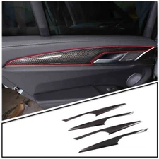 4PCS Carbon Fiber Inner 4-Door Panel Cover Trim For BMW X3 G01 X4 G02 18-22 US