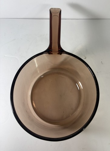 1.5L Corning Ware Visions Saucepan Pot Amber France with Lid READ - Picture 6 of 9