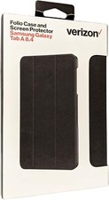 Verizon Folio Tablet Case  Screen Protector for Samsung Galaxy Tab A 8.0 Black