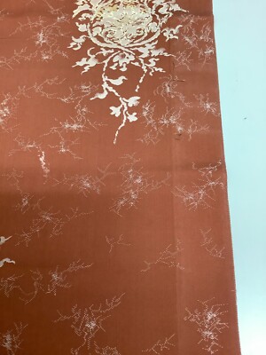Japanese Vintage Kimono Fabric cloth Boro pure silk brown Japanese Vintage Kimono Fabric cloth Boro pure silk brown