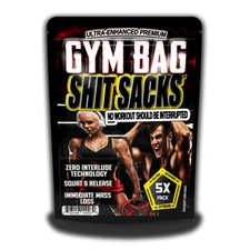 Gym Bag Sh*t Poop Bags, Funny Gag Gift for Friends, Bodybuilders, Workout Pranks