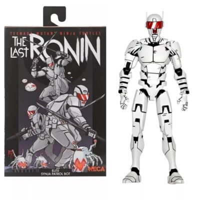 NECA TMNT The Last Ronin Elite Synja Patrol Bot (weiße Version) 7 Zoll Figur
