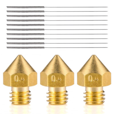 x3 Nozzle Nozzle 0.4mm for Renkforce RF100/RF100 v2/RF100 XL Plus/RF100 X +Tools