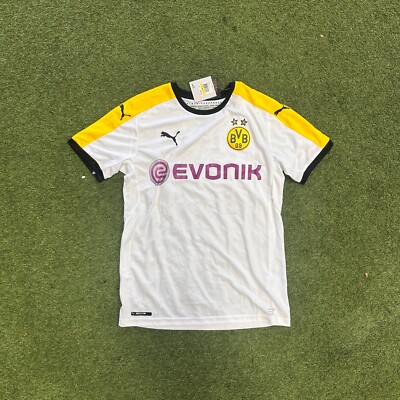 Puma Borussia Dortmund Third Men's Stadium Jersey White-Yellow