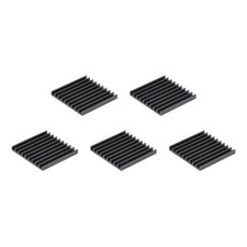 Electronics Cooler Heatsink for MOS GPU IC Chip Black 28 x 28 x 3 mm 5pcs