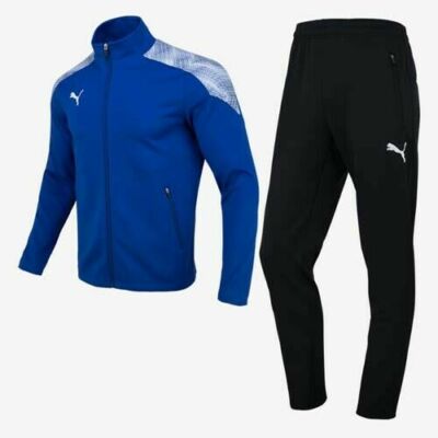 Puma 92927803 Men Tracksuit 1 Knit Training suit jacket pants blue/Black